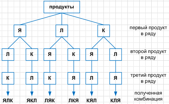 Дерево вариантов математика 6 класс