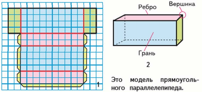 Как нарисовать развертку прямоугольного параллелепипеда