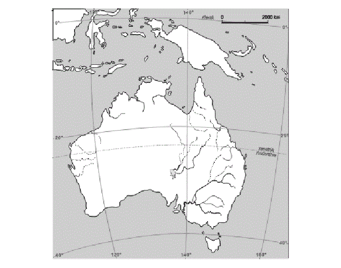 Большой водораздельный хребет на карте полушарий. Большой Водораздельный хребет в Австралии на контурной карте. Большой Водораздельный хребет в Австралии на карте. Контурная карта Австралии. География карта Австралии.