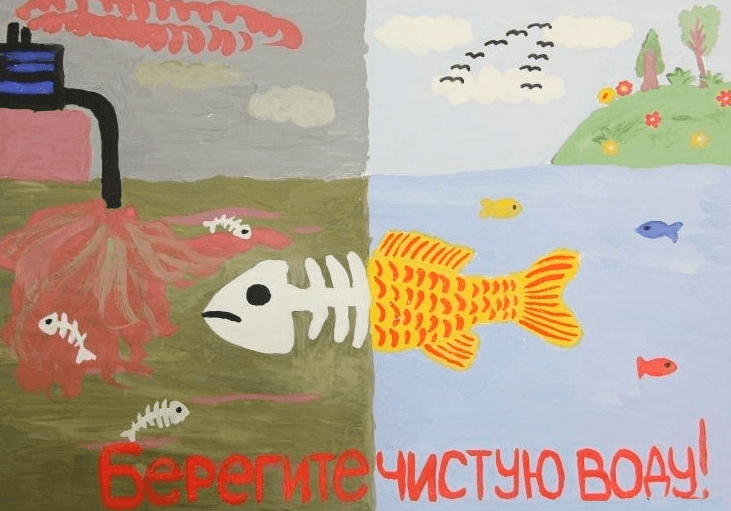 Берегите воду 3 класс рисунок